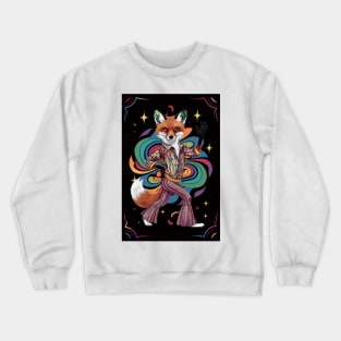 Danc lover disco fox Crewneck Sweatshirt